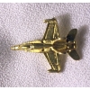 F 18 Hornet strike fighter znaczek 3D samolot na pins złoty (id: 200)
